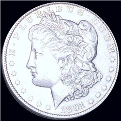 1891 Morgan Silver Dollar NEARLY UNCIRCULATED