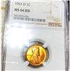 Image 1 : 1951-D Lincoln Wheat Penny NGC - MS 66 RD