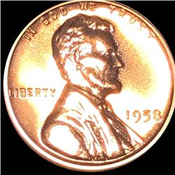 1958 Lincoln Wheat Penny GEM PROOF