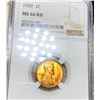 Image 1 : 1939 Lincoln Wheat Penny NGC - MS 66 RD