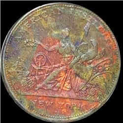 1833 Hard Times Token "American Institution"