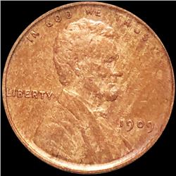 1909 V.D.B. Lincoln Wheat Penny ABOUT UNCIRCULATED