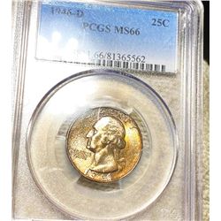 1946-D Washington Quarter PCGS - MS66