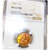 Image 1 : 1937 Lincoln Wheat Penny NGC - MS 67 RB