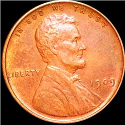 1909 V.D.B. Lincoln Wheat Penny CLOSELY UNC