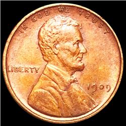 1909 V.D.B. Lincoln Wheat Penny CLOSELY UNC