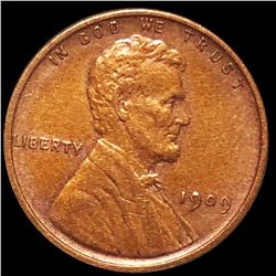 1909 V.D.B. Lincoln Wheat Penny CLOSELY UNC