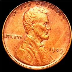 1909 V.D.B. Lincoln Wheat Penny CLOSELY UNC