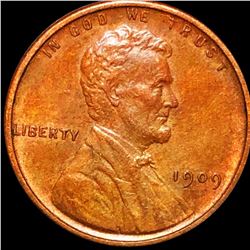 1909 V.D.B. Lincoln Wheat Penny CLOSELY UNC