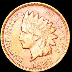 1907 Indian Head Penny CLOSELY UNCIRCULATED
