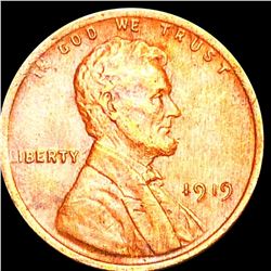 1919 Lincoln Wheat Penny CLOSELY UNCIRCULATED