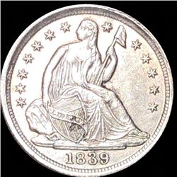 1839 Seated Liberty Half Dime UNCIRCULATED