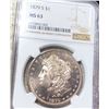 Image 1 : 1879-S Morgan Silver Dollar NGC - MS63
