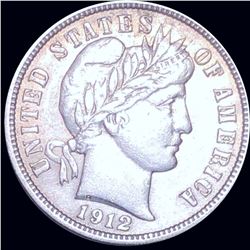 1912 Barber Silver Dime XF