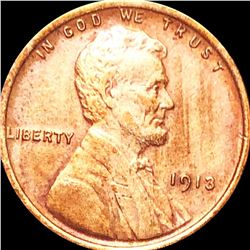 1913 Lincoln Wheat Penny LIGHTLY CIRCULATED