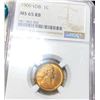 Image 1 : 1909 V.D.B. Lincoln Wheat Penny NGC - MS 65 RB