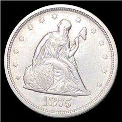 1875-S Twenty Cent Piece XF+
