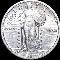 1917-D Standing Quarter FULL HEAD UNCIRCULATED