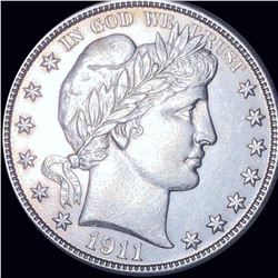 1911-D Barber Half Dollar UNCIRCULATED