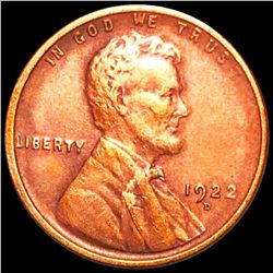 1922-D Lincoln Wheat Penny CLOSELY UNCIRCULATED