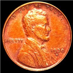 1930-D Lincoln Wheat Penny CLOSELY UNCIRCULATED