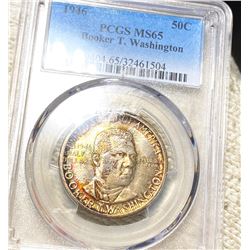 1946 Booker T. Half Dollar PCGS - MS65