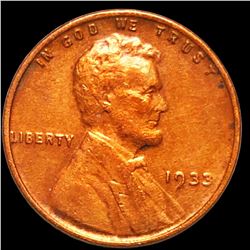 1933 Lincoln Wheat Penny NEARLY UNCIRCULATED