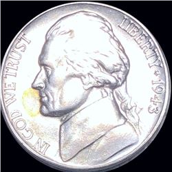 1943-S Jefferson War Nickel NEARLY UNCIRCULATED