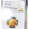 Image 1 : 1909 V.D.B. Lincoln Wheat Penny NGC - MS 64 RB