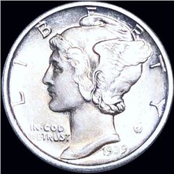 1939-D Mercury Silver Dime UNCIRCULATED