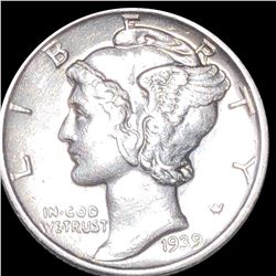 1939-S Mercury Silver Dime UNCIRCULATED