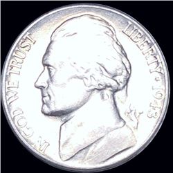 1943-S Jefferson War Nickel ABOUT UNCIRCULATED