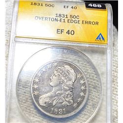 1831 Capped Half Dollar ANACS - EF40 OVERTON-E1