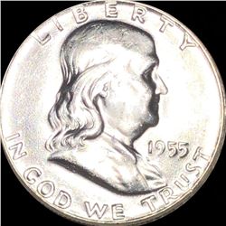 1955 Franklin Half Dollar CLOSELY UNCIRCULATED