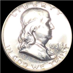 1958 Franklin Half Dollar GEM PROOF
