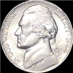 1944-P Jefferson War Nickel ABOUT UNCIRCULATED