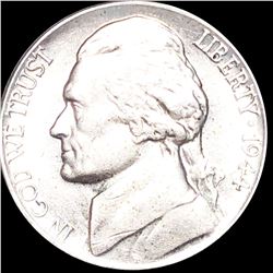 1944-P Jefferson War Nickel NEARLY UNCIRCULATED