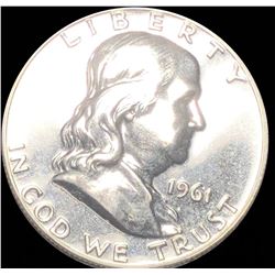 1961 Franklin Half Dollar GEM PROOF