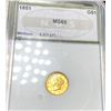 Image 1 : 1851 Rare Gold Dollar NGS - MS65