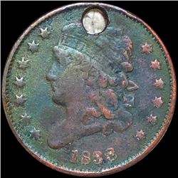 1833 Classic Head Half Cent NICELY CIRCULATED