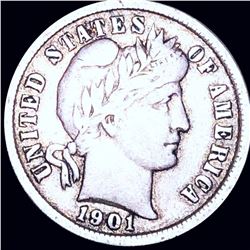 1901 Barber Silver Dime LIGHTLY CIRCULATED