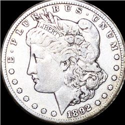 1892-CC Morgan Silver Dollar VF+