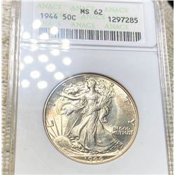 1944 Walking Half Dollar ANACS - MS62