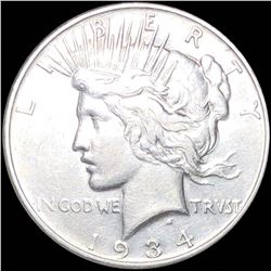 1934-D Silver Peace Dollar CLOSELY UNCIRCULATED