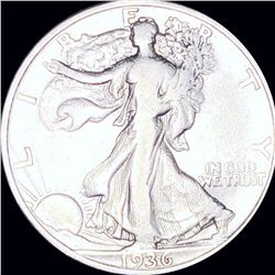 1936-S Walking Half Dollar NICELY CIRCULATED