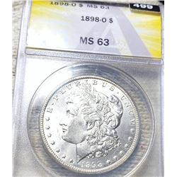 1898-O Morgan Silver Dollar ANACS - MS63