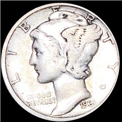 1931-S Mercury Silver Dime LIGHTLY CIRCULATED