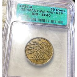 1924-A Germany 50 Rent ICG - EF40