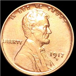 1917-D Lincoln Wheat Penny CLOSELY UNCIRCULATED