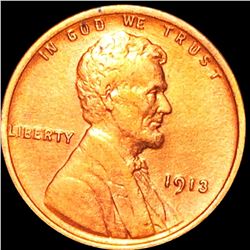 1913 Lincoln Wheat Penny CLOSELY UNCIRCULATED